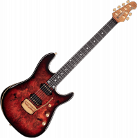 Guitare électrique MusicMan Signature Cutlass 6 Jason Richardson Rorschach Red Buckeye Burl (2020)