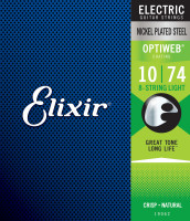 Corde Elixir Optiweb 8-String Light (10-74)