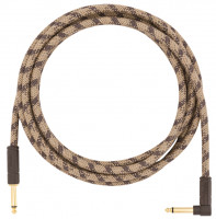 Jack et cable Fender Festival Pure Hemp Instrument Cable, Straight/Angle, 10ft