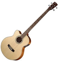 Basse acoustique & électro Cort Acoustic Bass series SJB CE Gaucher