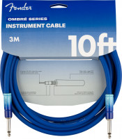 Fender Ombré Instrument Cable, Straight/Straight, 10ft - Belair Blue