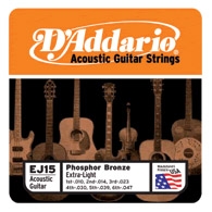 D'addario Phosphor bronze EJ 15 Extra Light 10-47