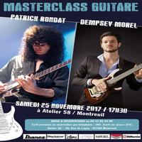 Masterclass Patrick Rondat et Dempsey Morel le 25 novembre à Montreuil (93)