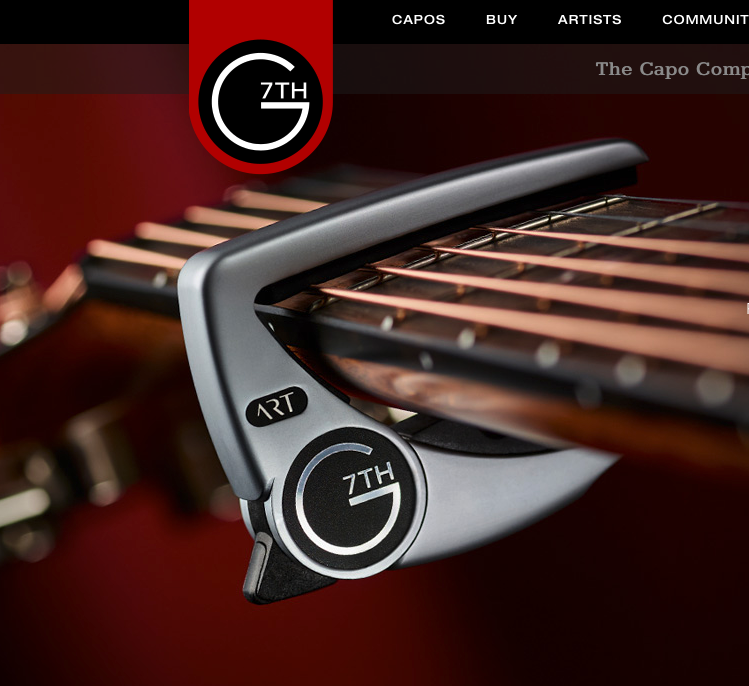 G7th sort un capo adapté à tous les styles de guitares