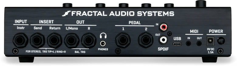 Fractal AM4 amp modeler back