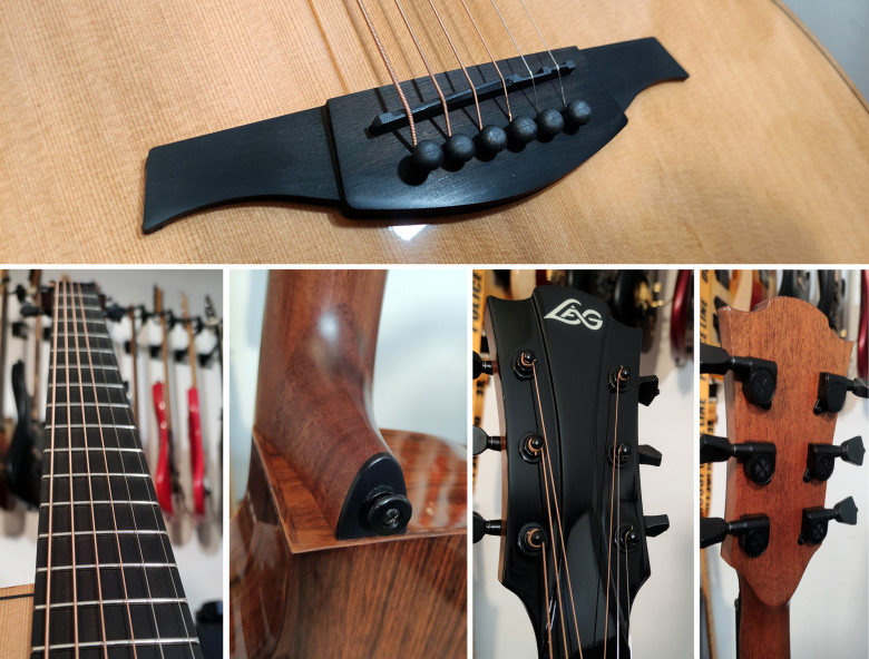 Sillet, tête et manche de la Lâg TBW2ACE BlueWave 2 Auditorium