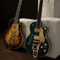 Gretsch décore ses Broadkaster LX d'un corps flammé