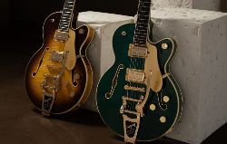 Gretsch décore ses Broadkaster LX d'un corps flammé