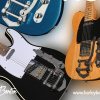 Harley Benton met ses Tele à la sauce Bigsby