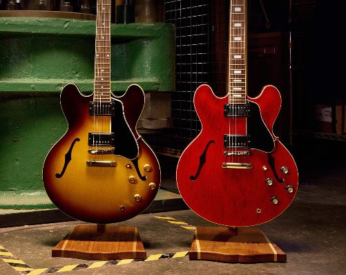 Gibson redonne plus de place aux semi-hollow avec les ES-335 50s et 60s