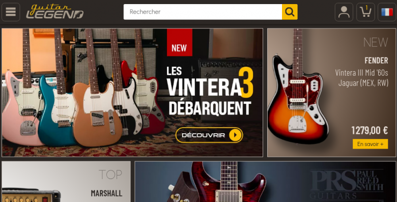 Nouveau site Internet de Guitar Legend