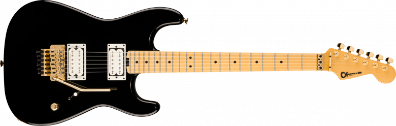 Charvel American Neo-Classic San Dimas Style 1 SD1 HH FR MPL Gloss Black