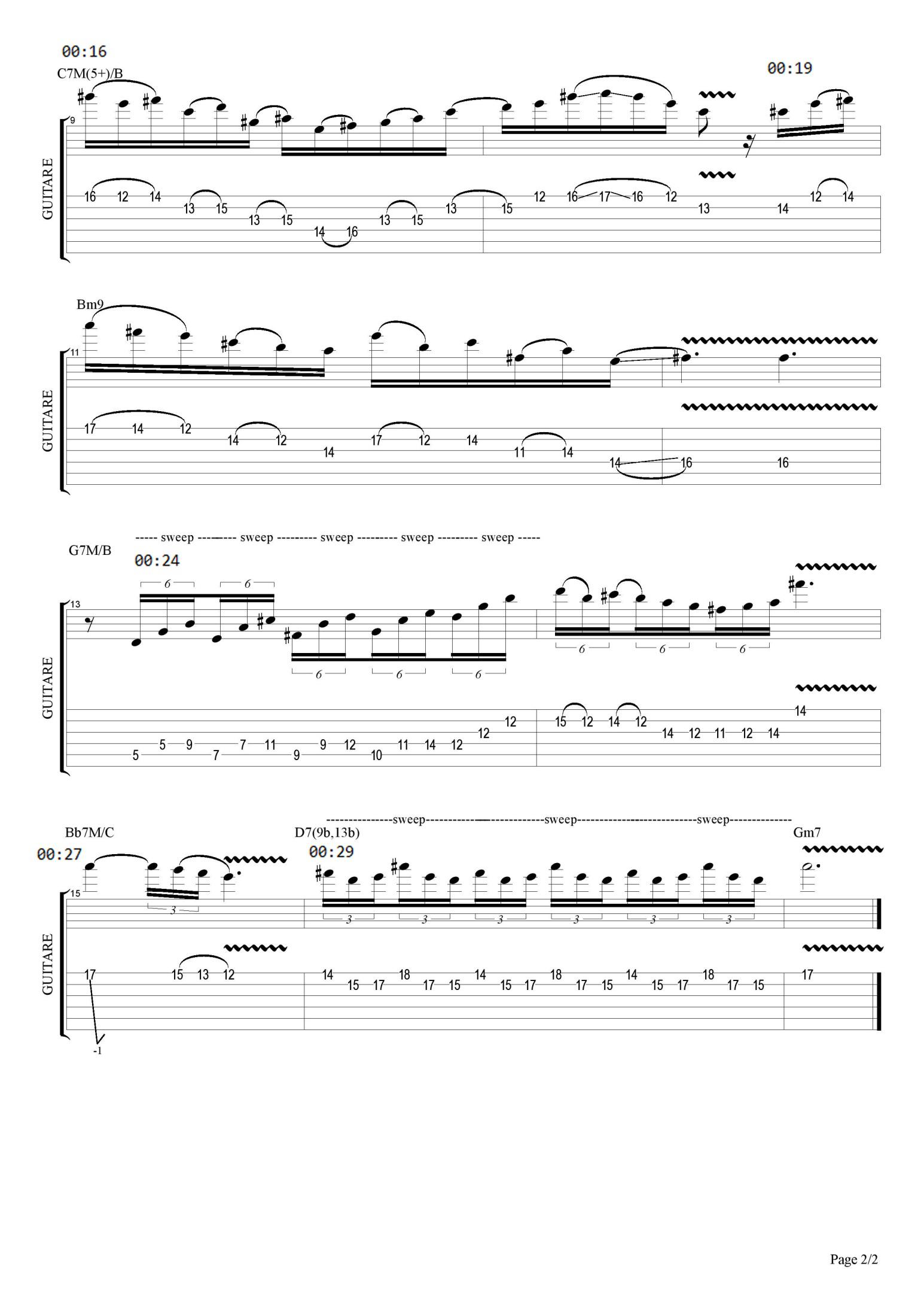 Partition 3 - Solo niveau avancé, 3e partie