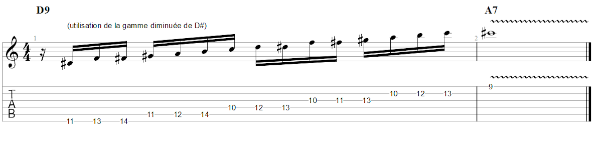 Partition 3 - Utilisation en transition entre D9 et A7
