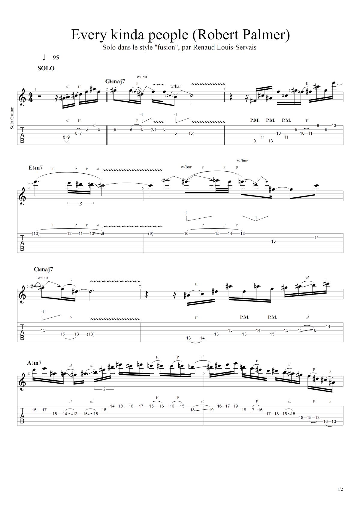 Partition 8 - Section 7 : Solo complet
