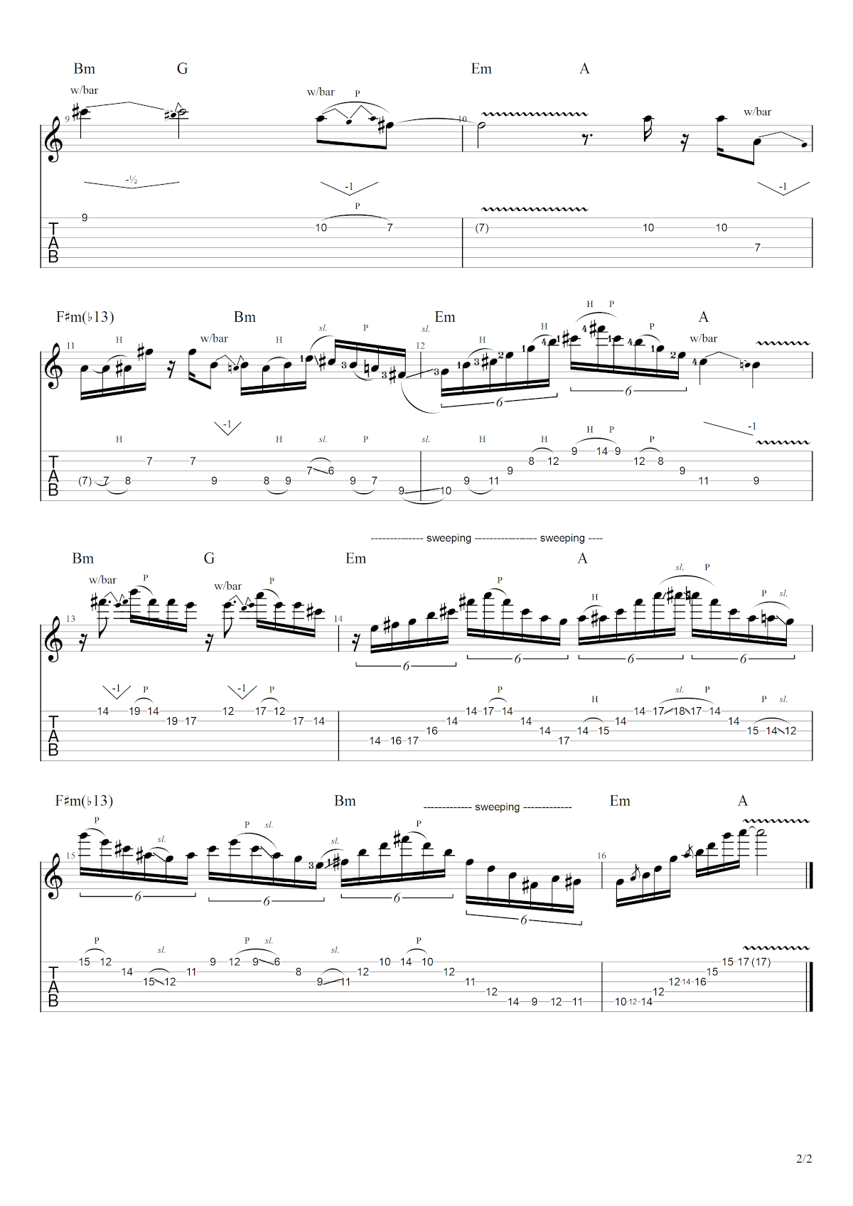 Partition 9 - Section 7 : Solo complet