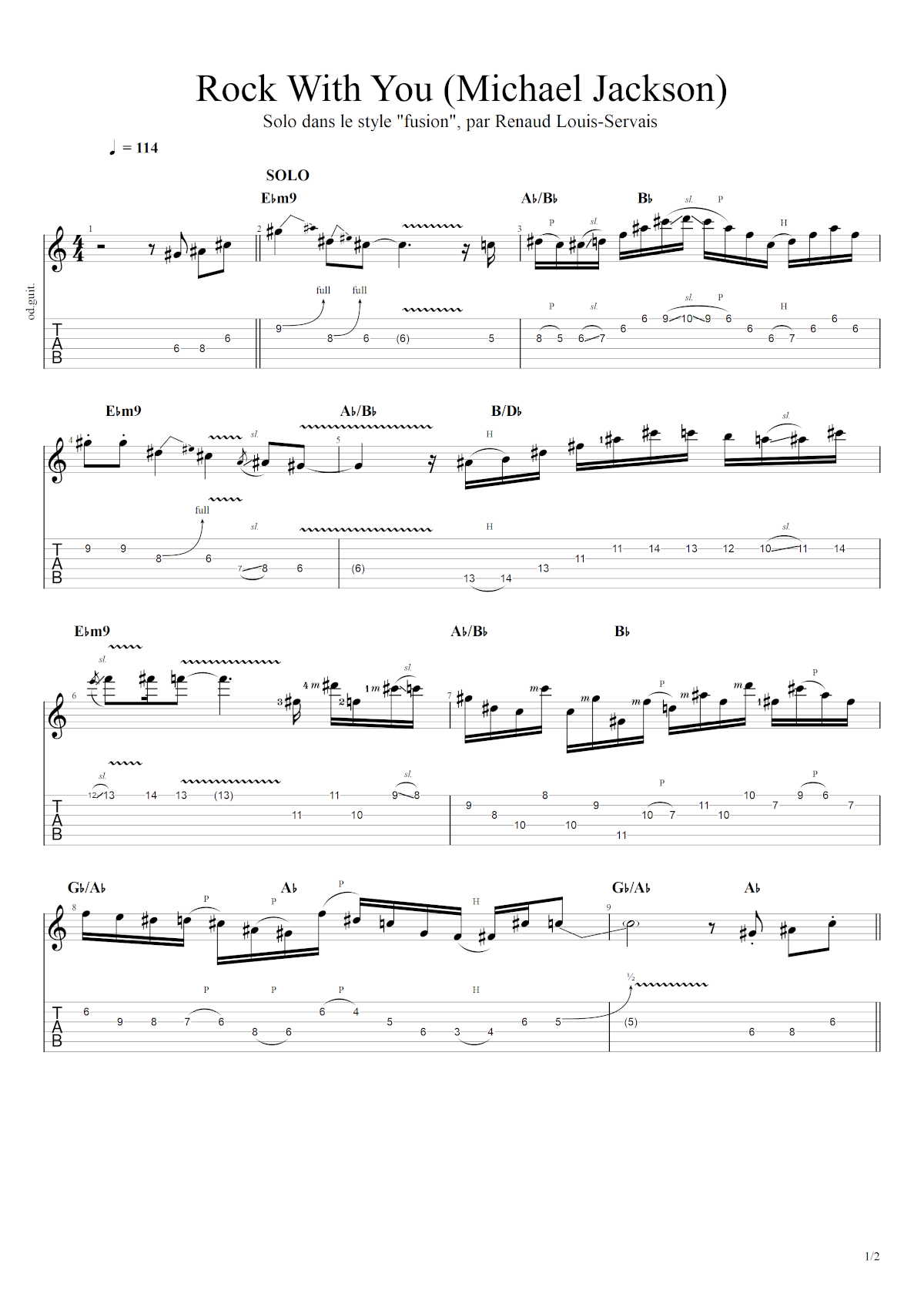 Partition 7 - Section 7 : Solo complet