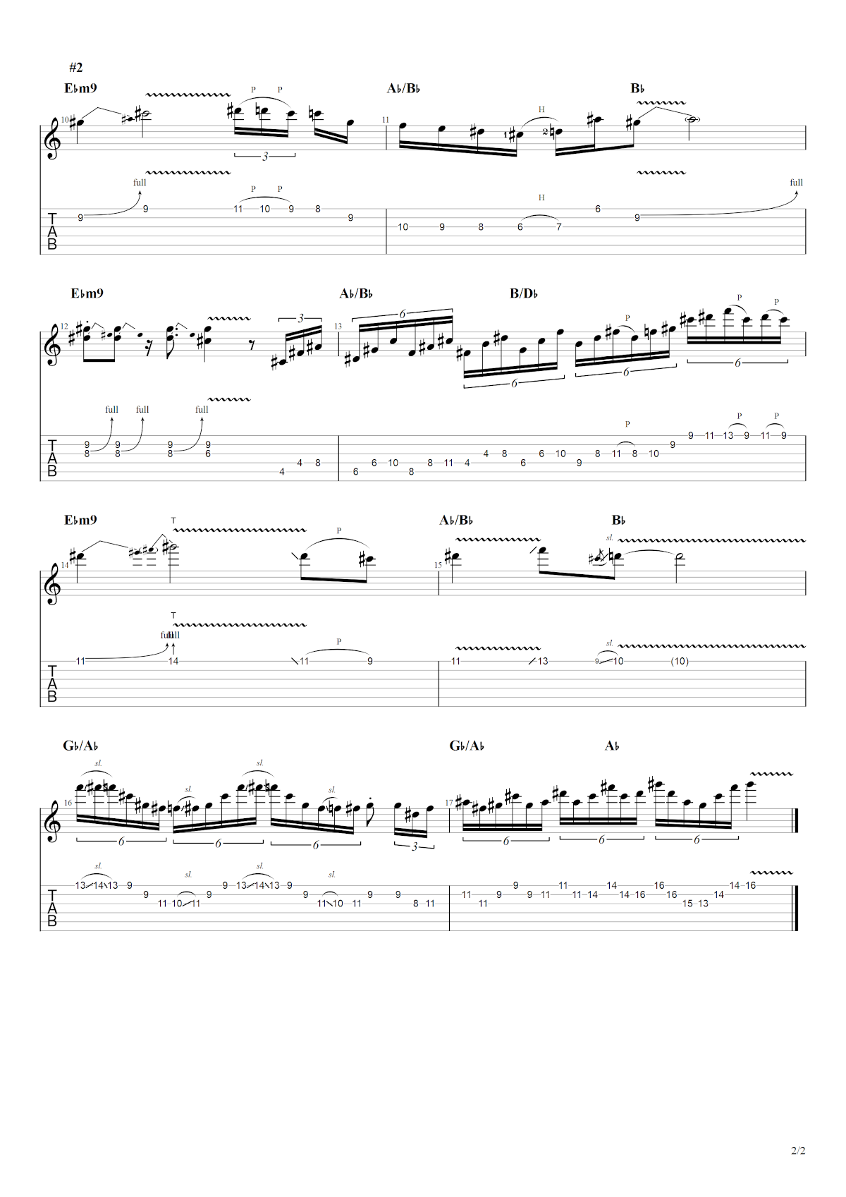 Partition 8 - Section 7 : Solo complet