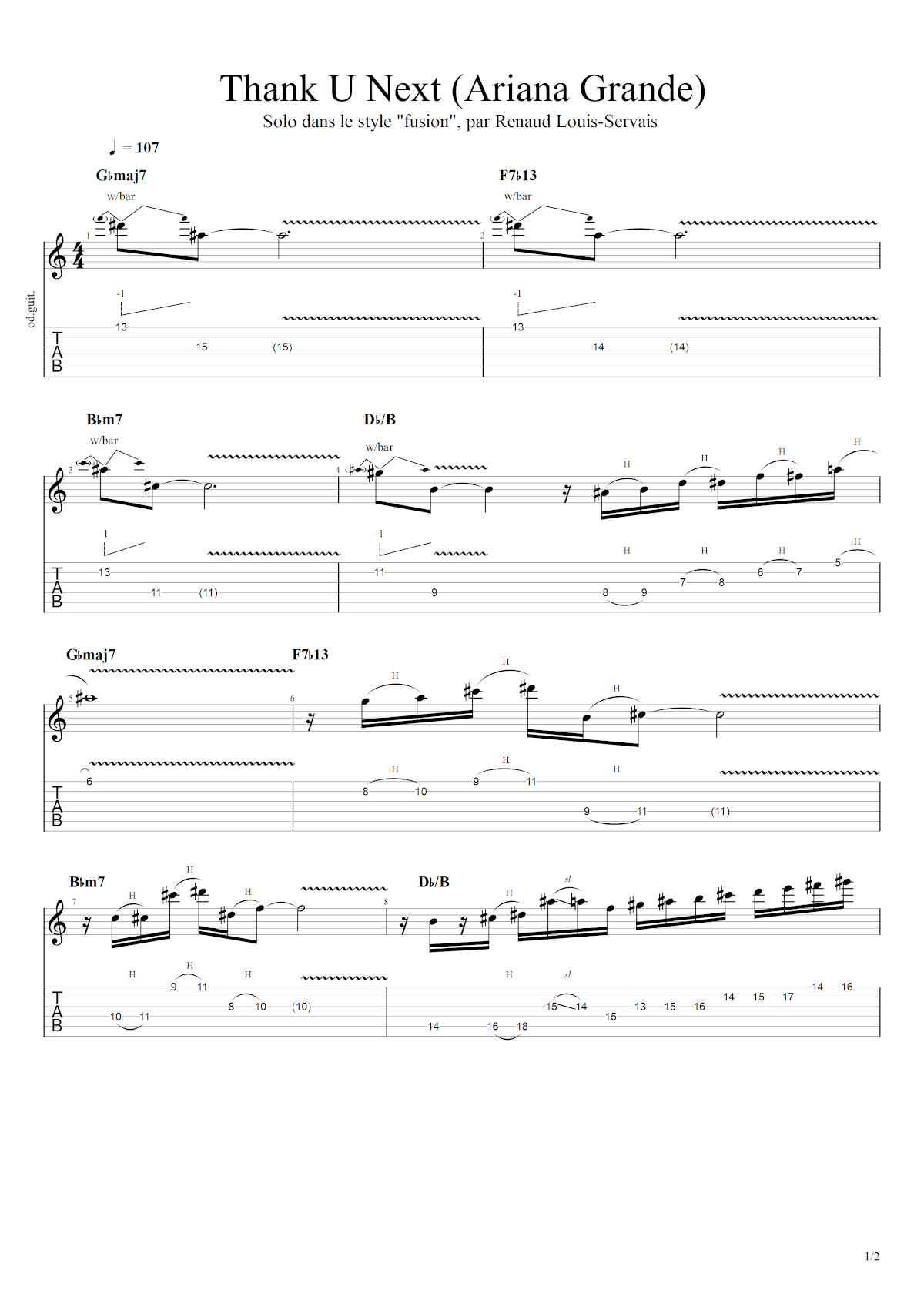Partition 9 - Section 7 : Solo complet