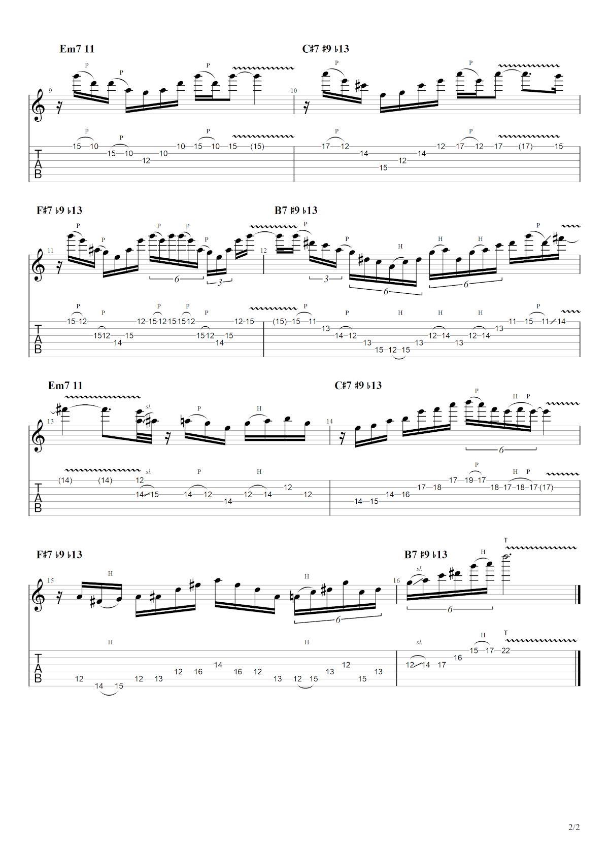 Partition 13 - Section 7 : Solo complet