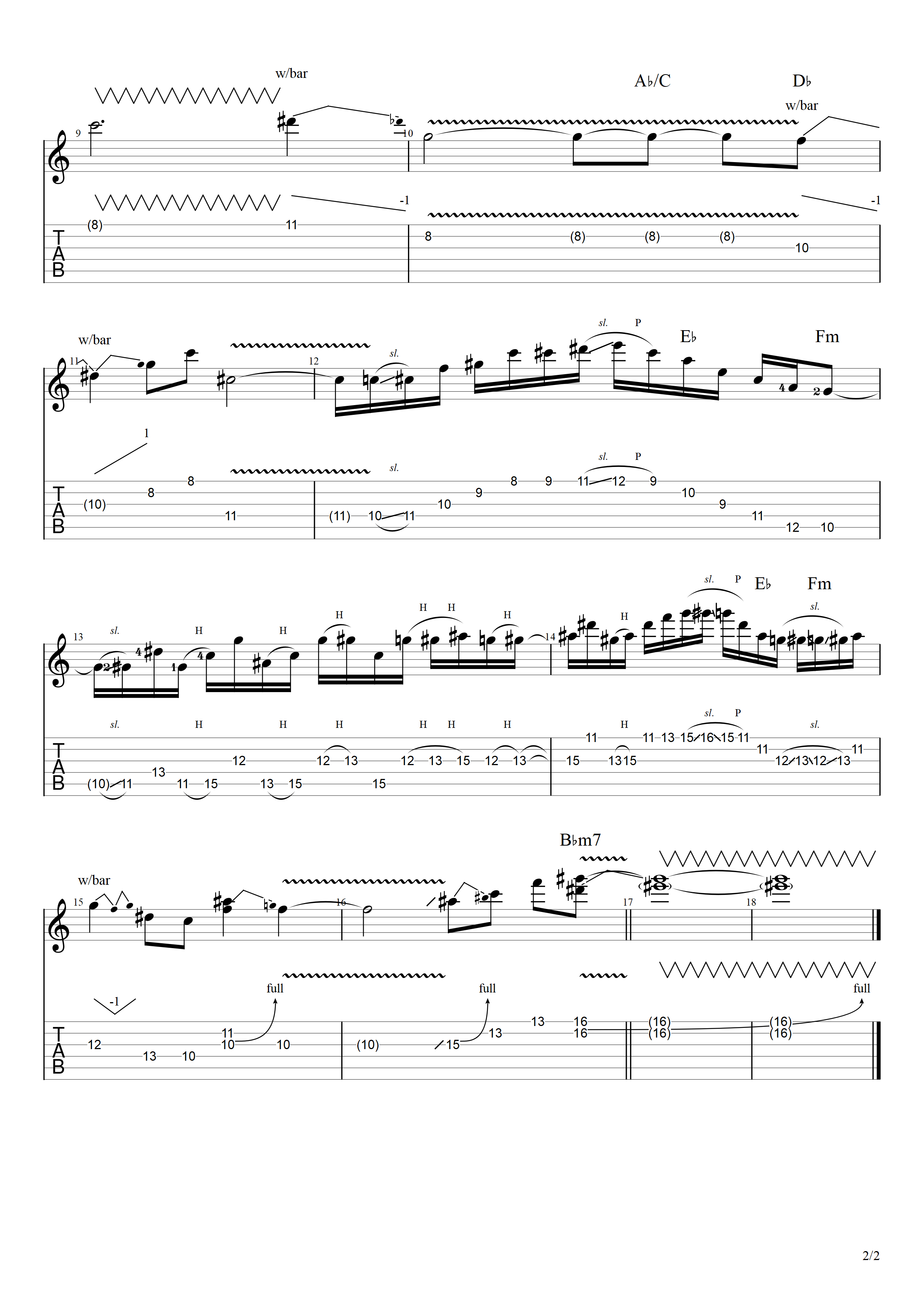 Partition 8 - Section 7 : Solo complet