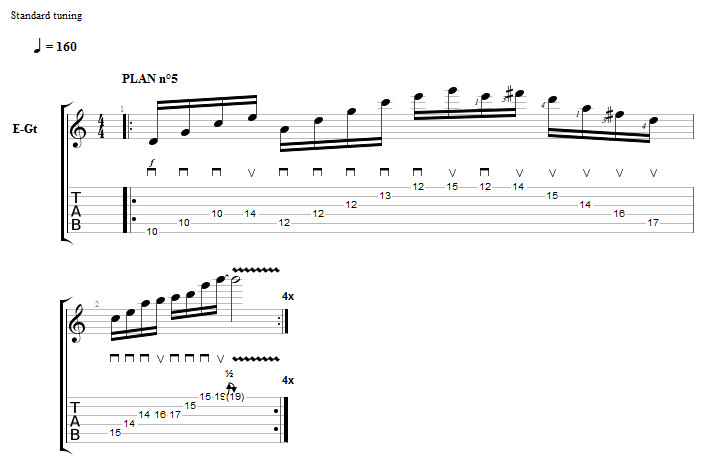 Partition 2 - Plan avancé en sweeping à la manière de Gambale