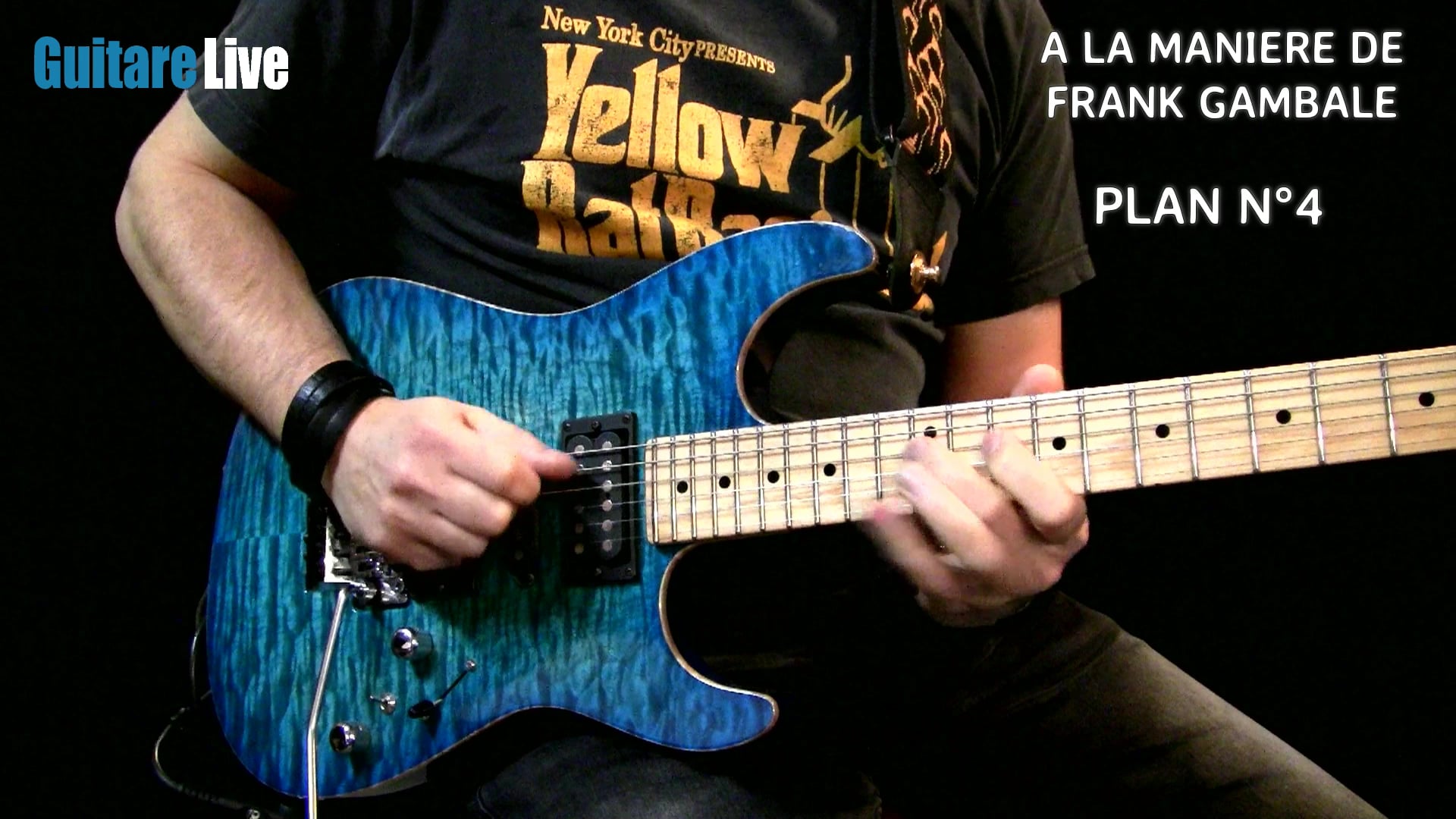 Plan à la manière de Gambale avec gamme et arpèges