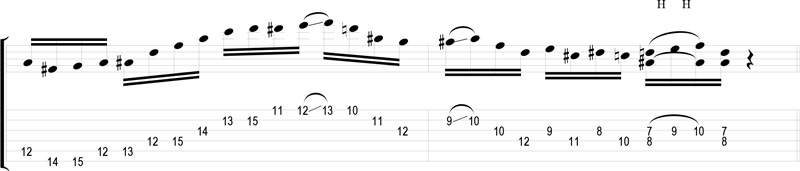 Partition 5 - Plan Be Bop à la Pat Martino 5