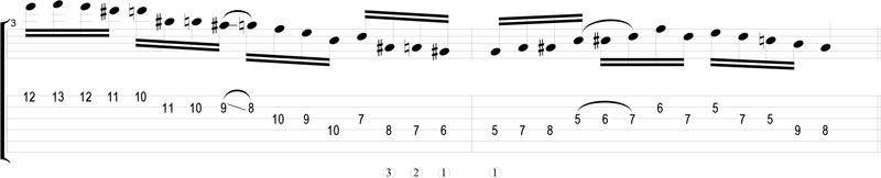 Partition 2 - Plan Be Bop à la Pat Martino 2