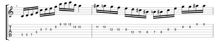 Partition 1 - Mesure 9 à 10
