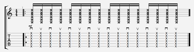 Partition 2 - La base rythmique du funk