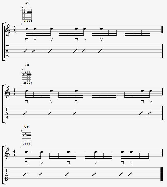 Partition 4 - Jouer sans strumming