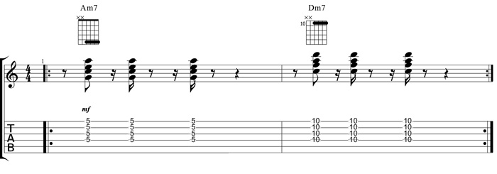 Partition 4 - Les Accords mineurs syncopés de Keziah Jones