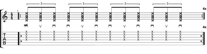 Partition 2 - Travail du triolet de croches en battement constant et battement brisé