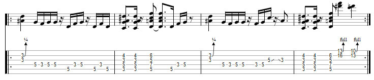 Partition 18 - Riff dans le style Funk 6