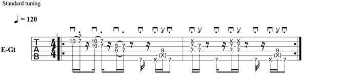 Partition 23 - Riff Afro Funk en penta