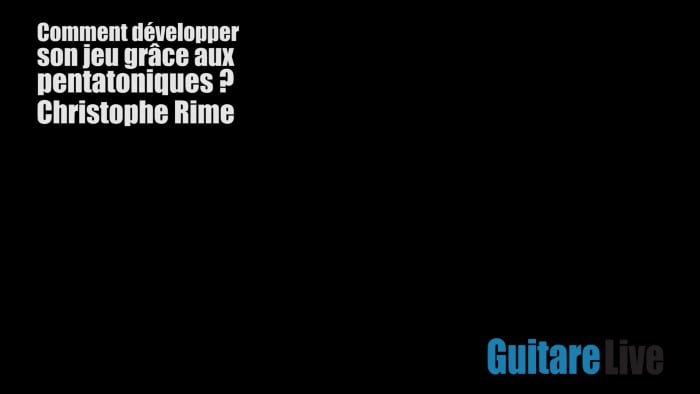 Montée de Ré min penta façon gamme brisée, démanché total