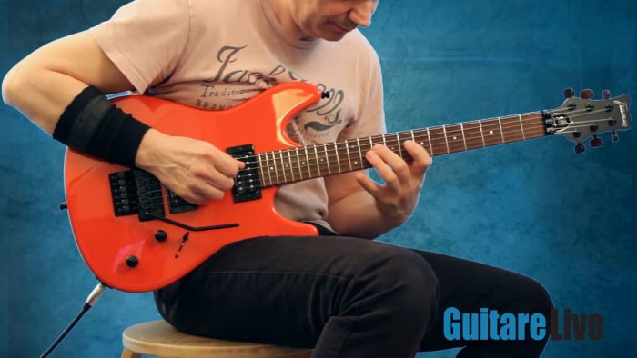 Ré min penta sur tout le manche (doigté 2)