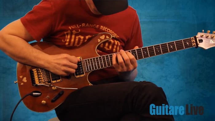 Cellules intermédiaires (6 notes) en démanché, cordes Mi, La, Ré