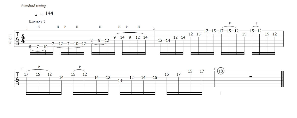Partition 4 - Chapitre 4 : exemple 3 avec legato