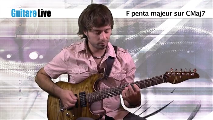 F Penta majeur sur CMaj7