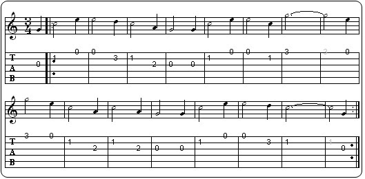 Partition 1 - Tonalité et choix d'accords : Amazing Grace