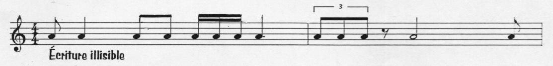 Partition 2 - Ecriture rythmique