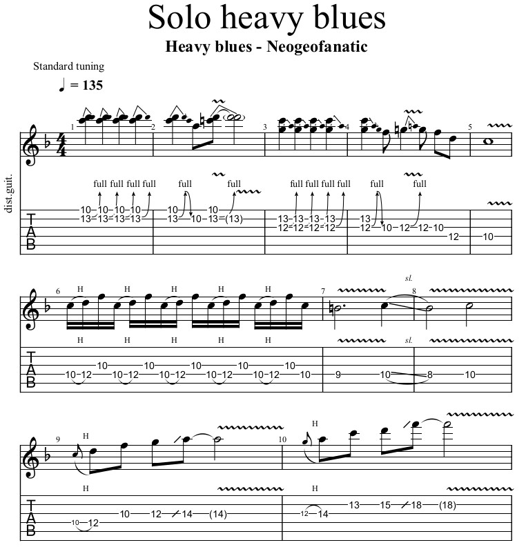 Partition 1 - Le solo