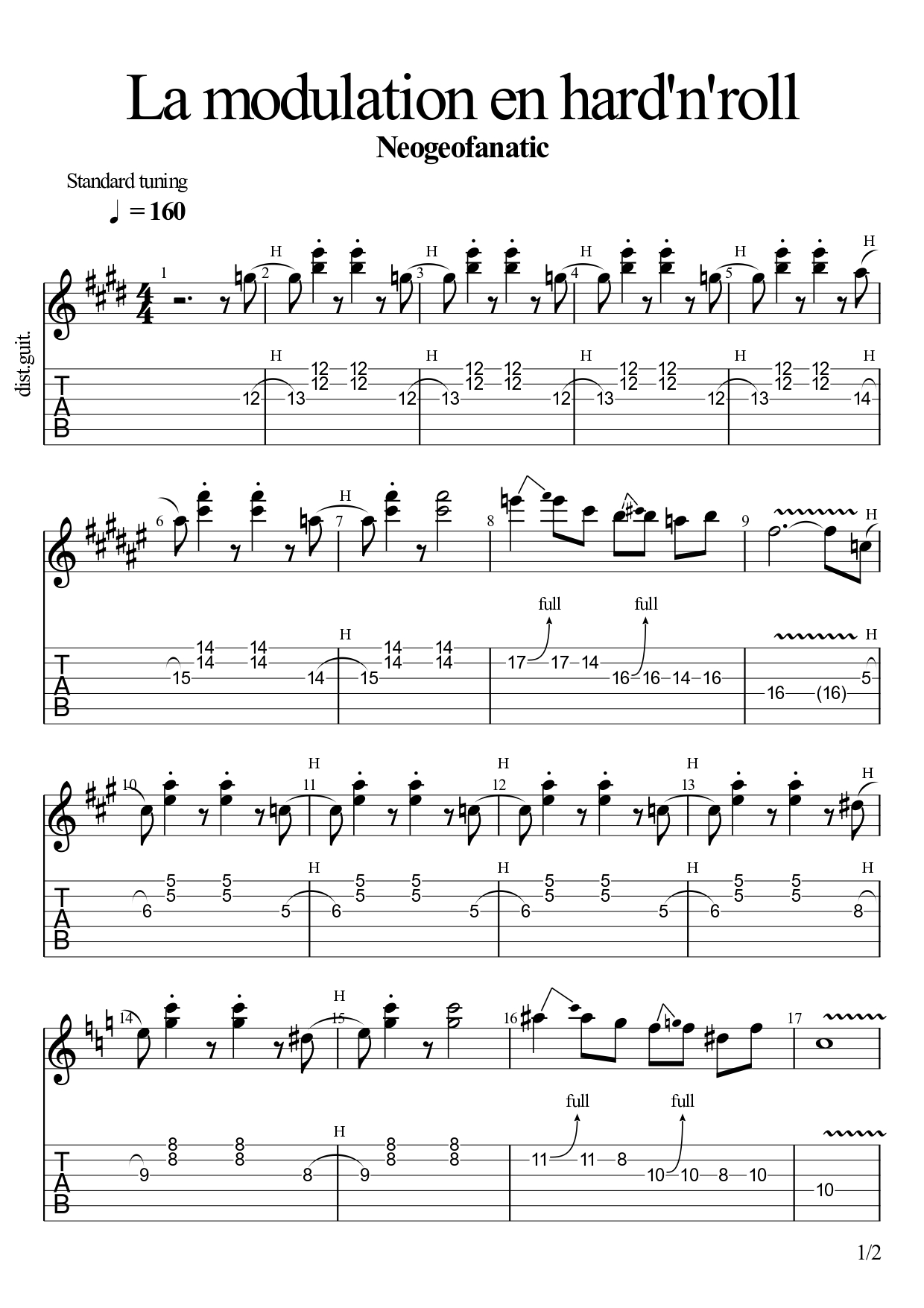Partition 1 - L'intérêt de la modulation pour AC/DC