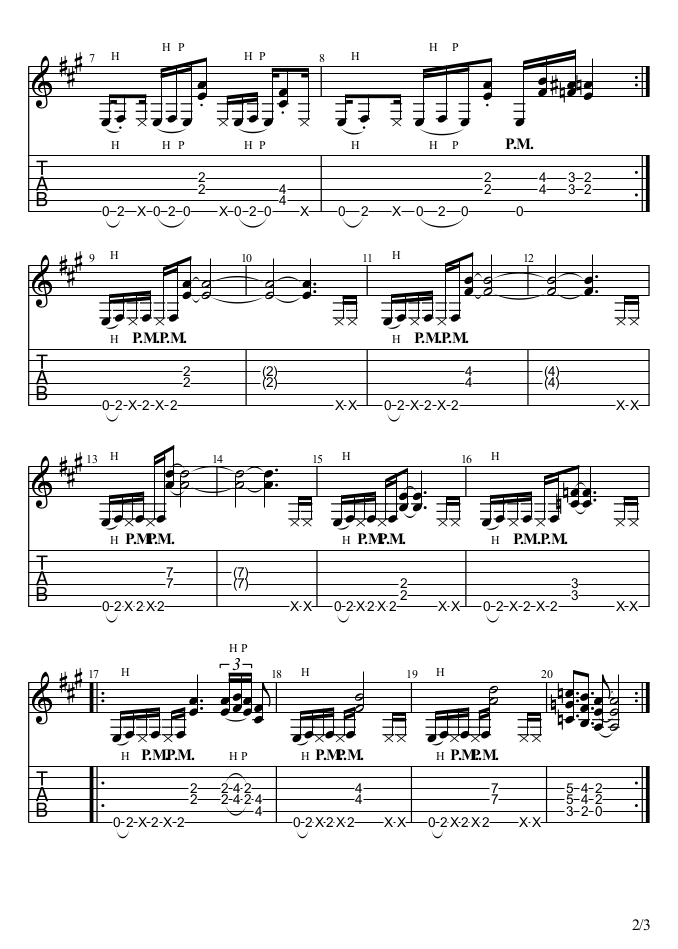 Partition 2 - Comprendre le riffing de Slash