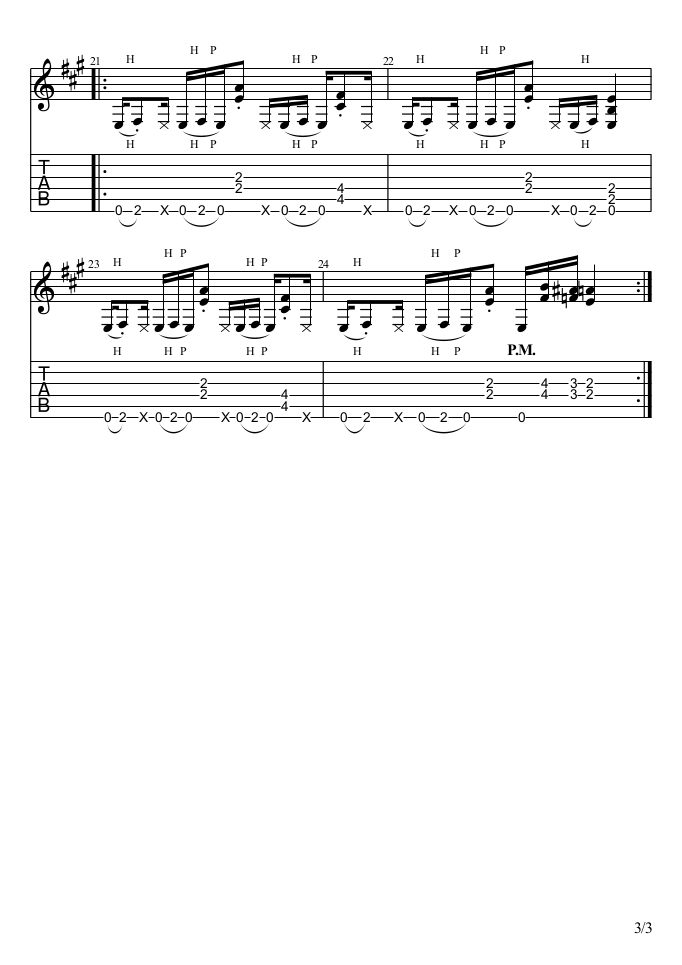 Partition 3 - Comprendre le riffing de Slash