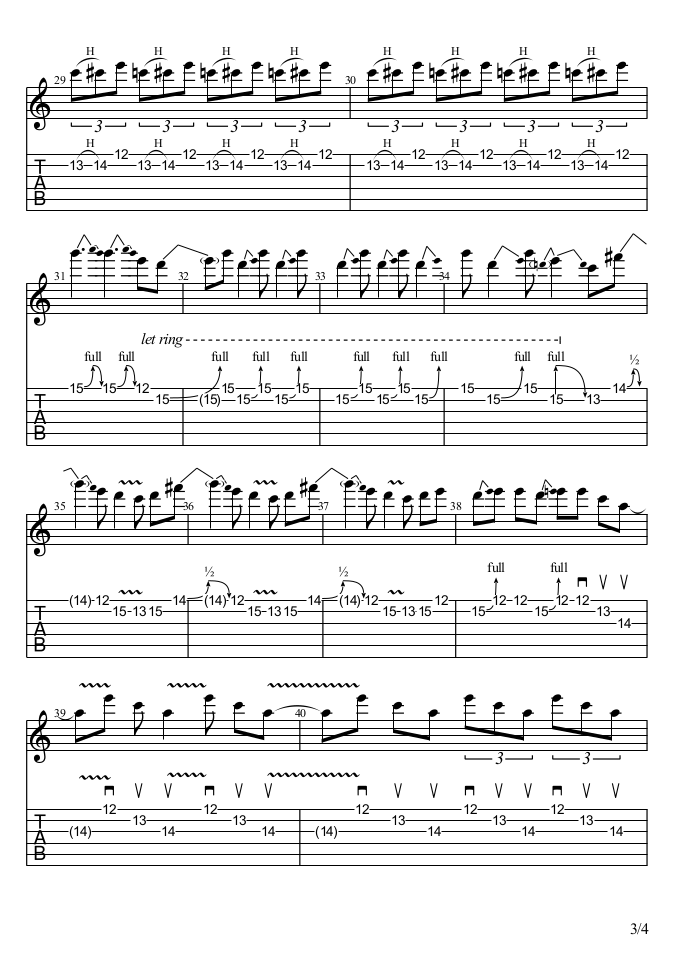 Partition 3 - Appréhender les solos à la manière de Slash