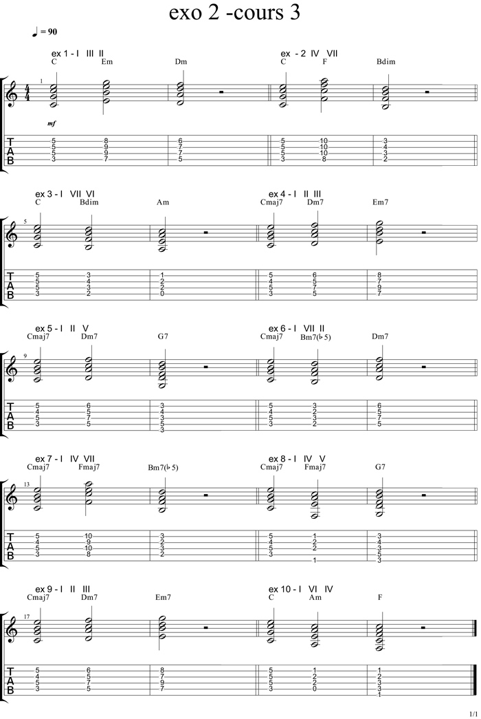 Partition 11 - Corrigé des exercices