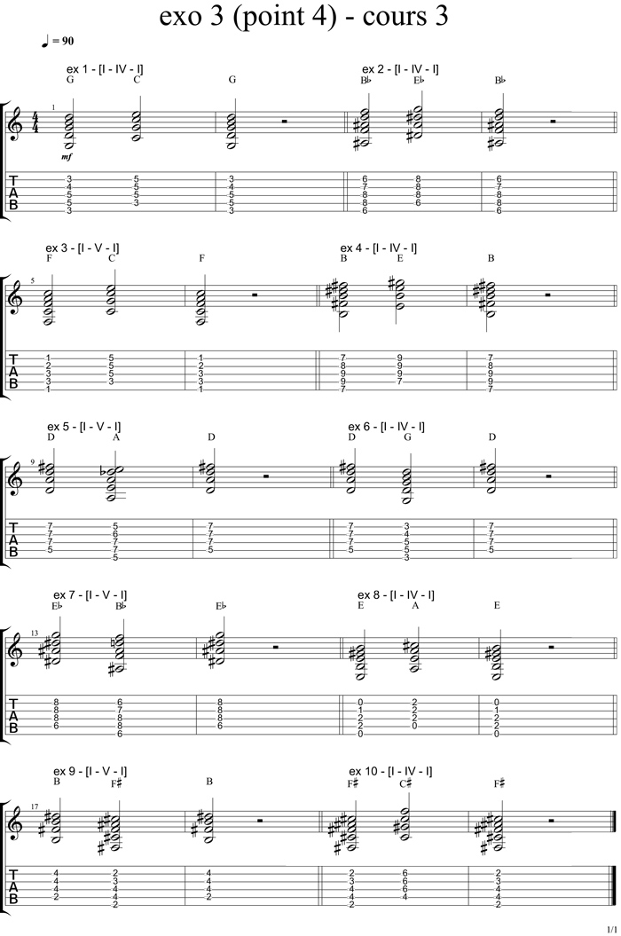 Partition 12 - Corrigé des exercices